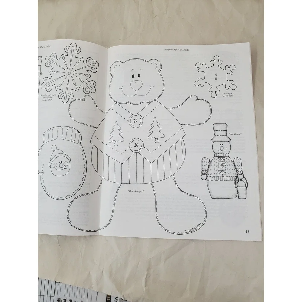 Provo Craft Christmas Medley Pattern Book Marie Cole Wood Craft Designs 40-6219